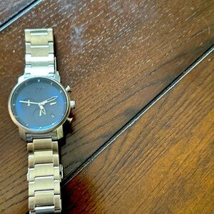 MVMT Silver and Blue Men's Watch